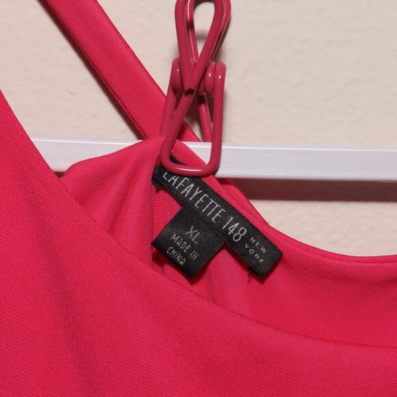 Lafayette 148 Pink  Sheath Dress Size XL Midi Length Sleeveless - Picture 7 of 8